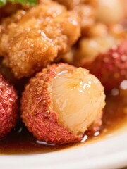 Fried Lychee in Syrup: A Sweet and Crispy Dessert