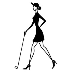 silhouette of a woman