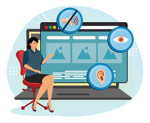  Web accessibility program. Accessibility Features for Inclusive Interface.