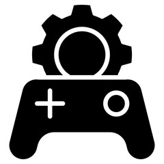 game developer glyph icon
