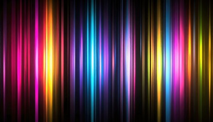Fototapeta premium Abstract vibrant multicolored glowing vertical stripes background. Perfect for websites, presentations, and digital design projects.