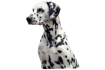 transparent background of dalmatian dog isolated on white background PNG ,ai  generated