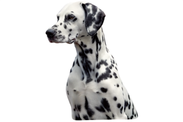 transparent background of dalmatian dog isolated on white background PNG ,ai  generated