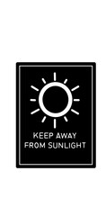 keep away from sunlight 
