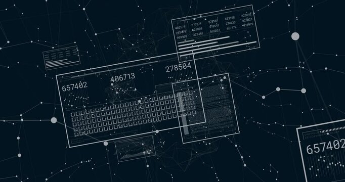 On startup keyboard panel floating over mesh updating real-time charts before retracting
