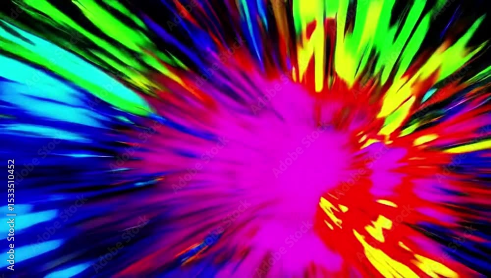 Poster abstract colorful explosion background animation video stock footage motion graphics visuals art art