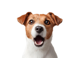 shocked dog pet surprised and scared png file of isolated cutout object on white background. isolated on the white or transparent background PNG cut out 86658662 1