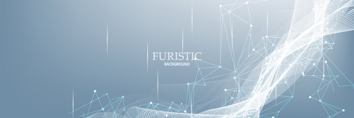 Global network connection banner design template. Social network communication header in global business concept.vector eps10