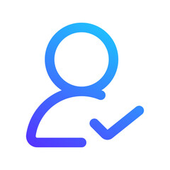 active user gradient icon