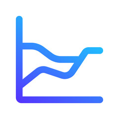 area chart gradient icon
