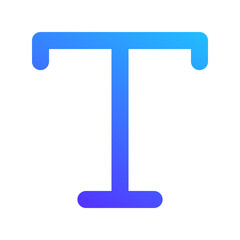 typography gradient icon