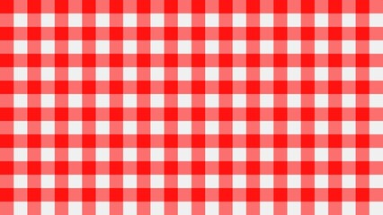 Red Gingham seamless pattern. Texture from rhombus squares for plaid, tablecloths, clothes, shirts, dresses, paper, bedding, blankets, quilts and other textile products. JPG illustration.
