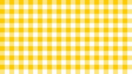 Yellow Gingham seamless pattern. Texture from rhombus squares for plaid, tablecloths, clothes, shirts, dresses, paper, bedding, blankets, quilts and other textile products. JPG illustration.