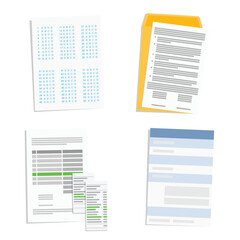 Collection of various paper documents, including checklists, receipts, payment slips, contracts and test forms