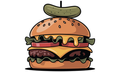 burger and hamburger