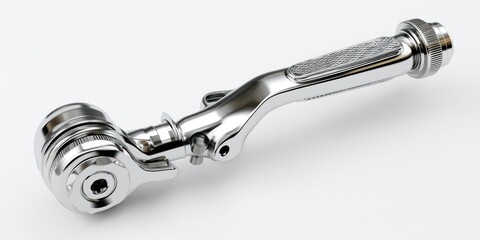 3D render of kick start lever on white background