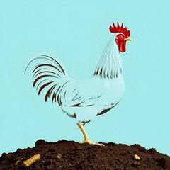 Segnavento a forma di gallo