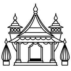 circus tent vector illustration