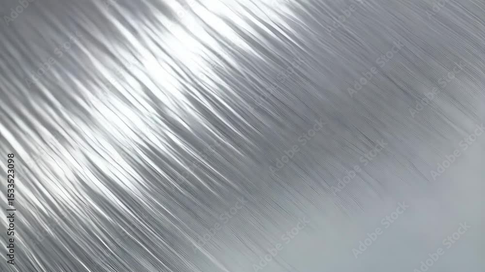 Poster metal surface texture with directional brushing and soft reflections creates a sleek modern abstract