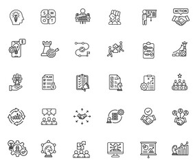 Business Strategy – Corporate Planning and Execution Concept Vector