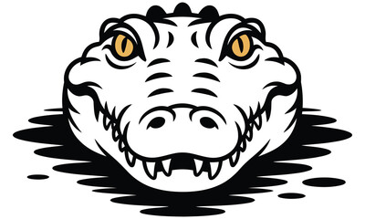 vector illustration of a cartoon rhino