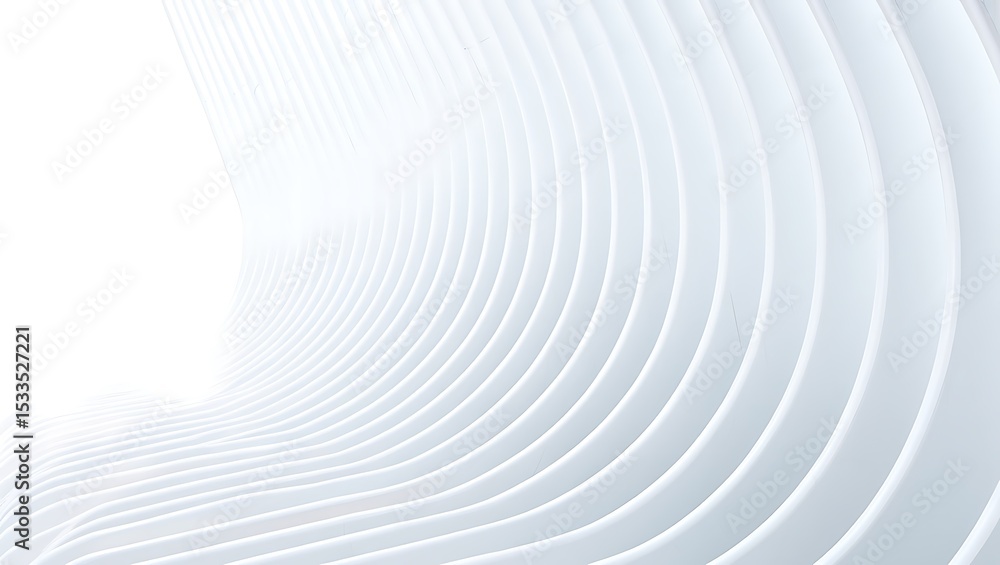 Poster abstract white architecture modern building structure with curve elements