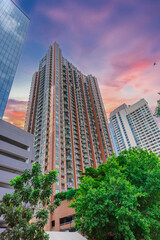 high rise towers building residential apartments Sukhumvit Rd Asoke Nana BKK Bangkok Thailand