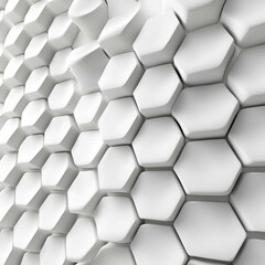 Naklejka premium Abstract Hexagonal Wall Design