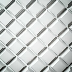 Fototapeta premium Geometric White Wall Pattern Design
