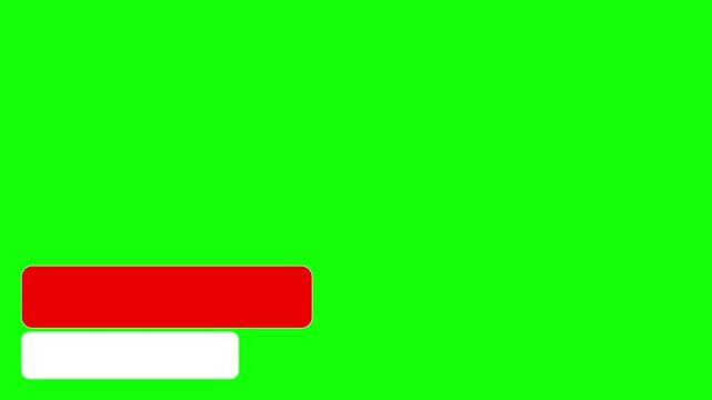 Animated Blank Lower thirds green screen | Blank text bars green screen animation