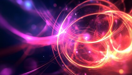 Abstract swirling design with vibrant colors.