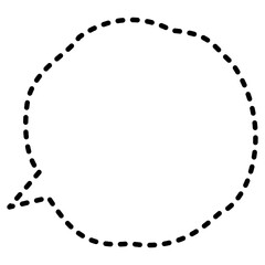 Comic Style Speech Bubble Icon – コミック風波型吹き出しアイコン