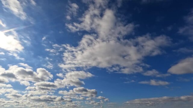 sky timelapse of nebulosity - mystical background with clouds
