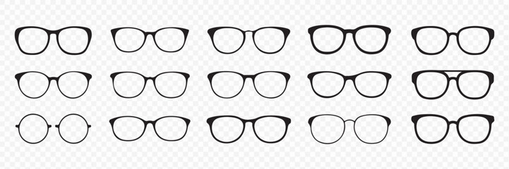 Eyeglasses and Sunglasses Collection Graphic Vector