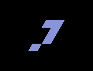 Abstract number seven design