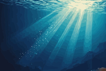 Obraz premium underwater world background