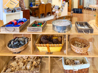 Loose Parts Play Shelf for Preschool: Natural Materials for Open-Ended Exploration

