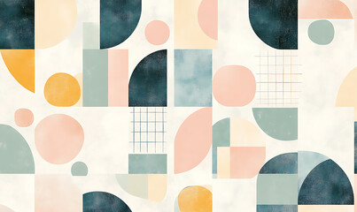 Seamless floral tile patterns combining cultural, modern