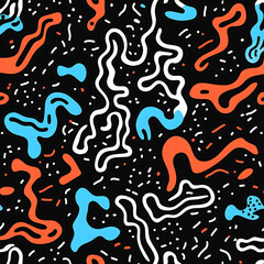 Seamless tile patterns combining cultural, modern, and botanical inspirations for commercial vector.