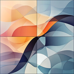 Seamless tile patterns combining cultural, modern, and botanical inspirations for commercial vector.