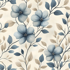 Seamless tile patterns combining cultural, modern, and botanical inspirations for commercial vector.