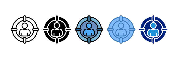 Target Audience Icon Element For Design