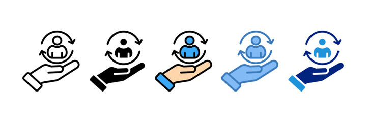 Customer Retention Icon Element For Design