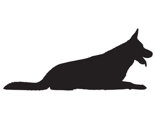 GERMAN SHEPHERD SILHOUETTE