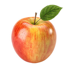 fresh apple isolated on white background