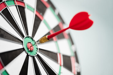 Target objective success goal dart. Bullseye growth aim. Strategy performance.