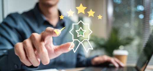 Customer service quality. Excellence experience. Standards satisfaction.