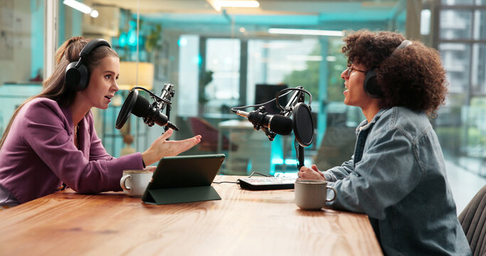 Talking, books and group of students studying in library for university test, project or exam. Knowledge, notes and friends preparing for college assignment together with scholarship at campus.