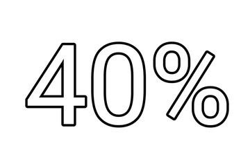 40% percent discount