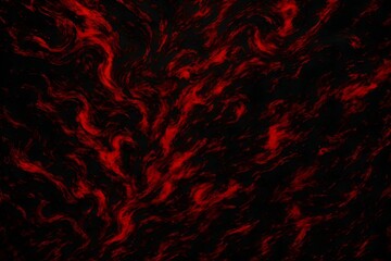 Swirling red and black digital art depicting flames or energy with a chaotic aesthetic design